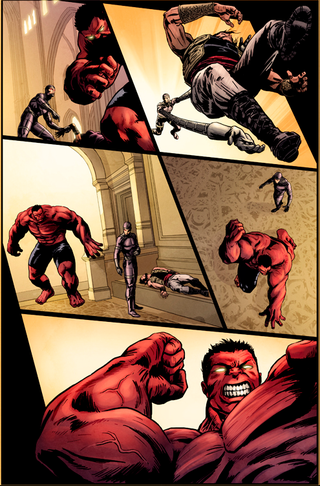 Illustration for article titled See Machine Man use his head (literally) in this exclusive art preview of Marvel's Hulk!